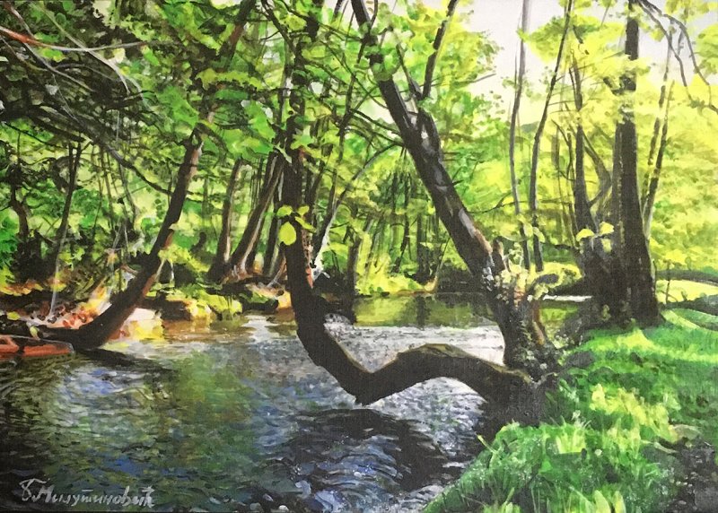 Summer Day, Painting Milutinovic Bojan