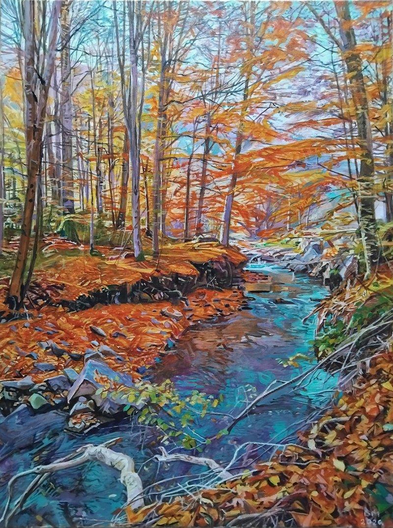 Autumn Colors 3, Painting Milutinovic Bojan