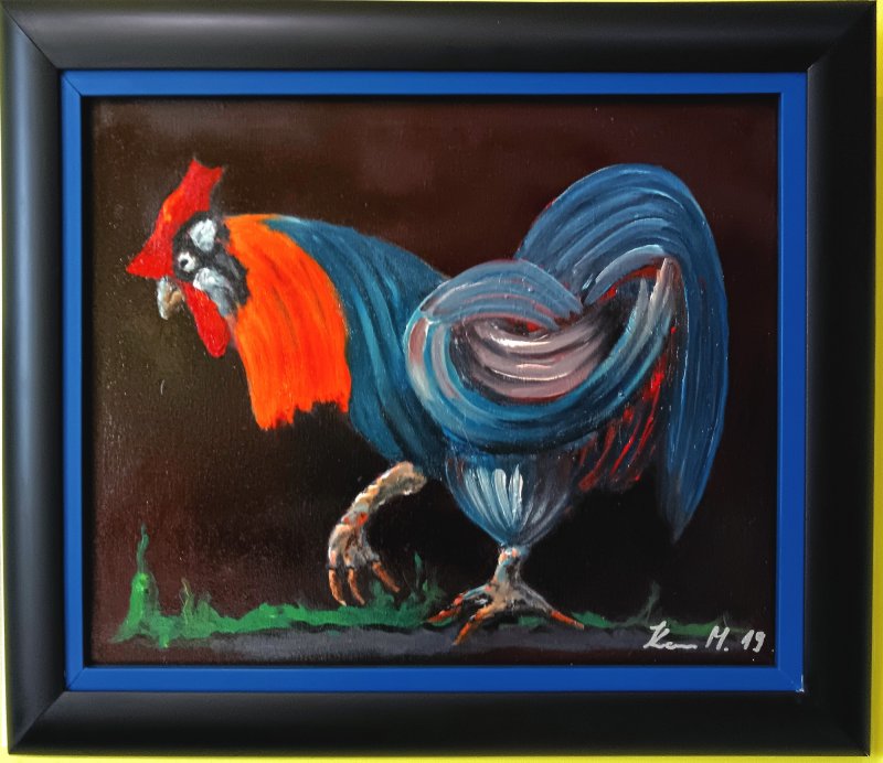 Rooster, Painting Kovacevic Mikica