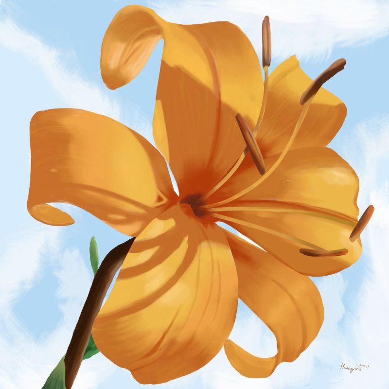 Lily, Digital Art Milica Grba Mojsilović