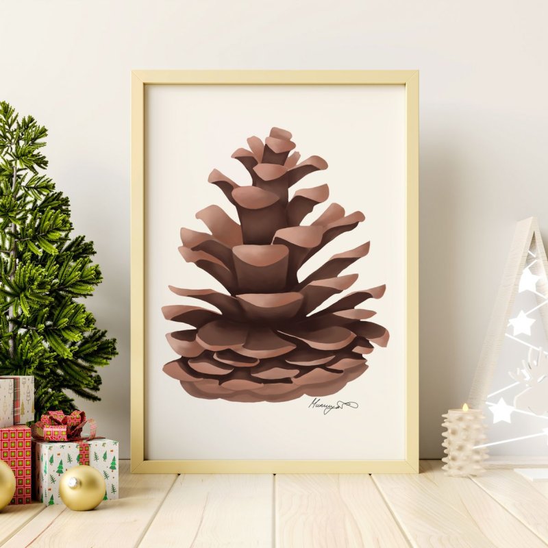 Pinecone, Digital Art Milica Grba Mojsilović