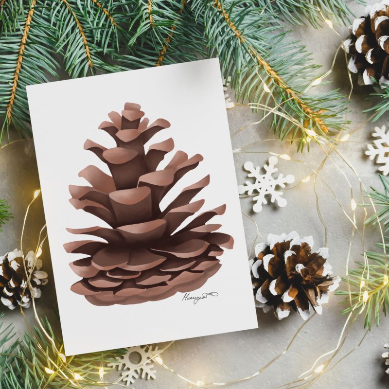 Pinecone, Digital Art Milica Grba Mojsilović