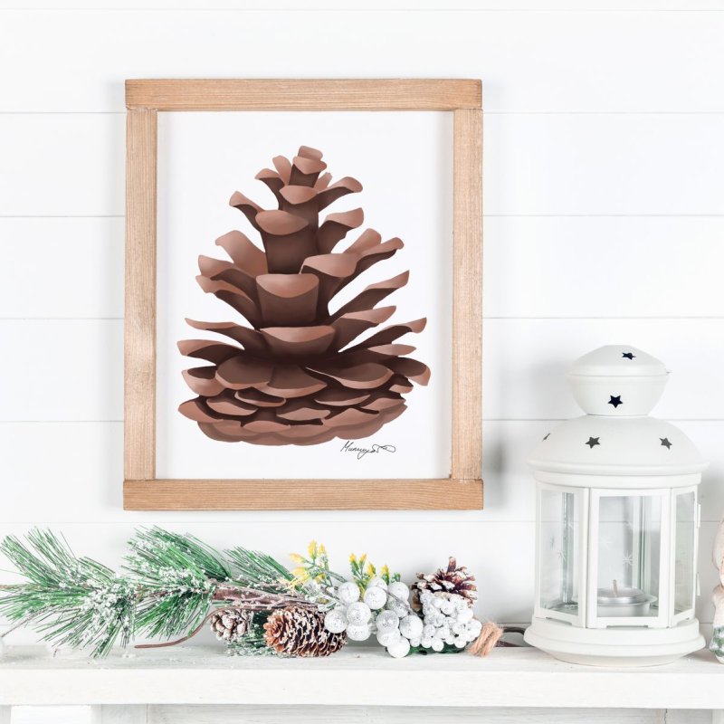 Pinecone, Digital Art Milica Grba Mojsilović