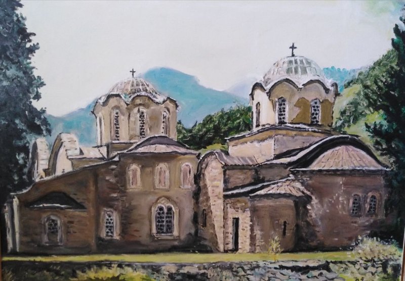 Serbian Patriarchate of Peć, Painting Ostojic Zivka
