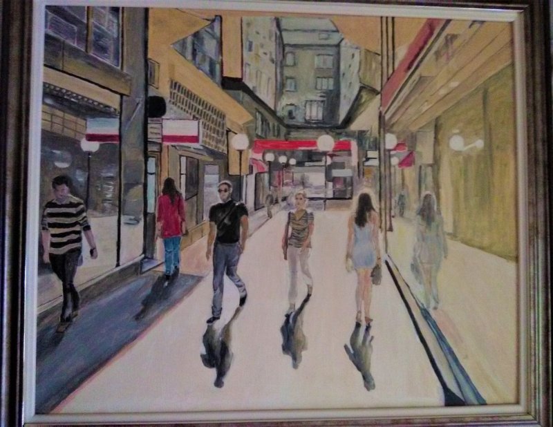 Knez Mihailo street, Painting Ostojic Zivka