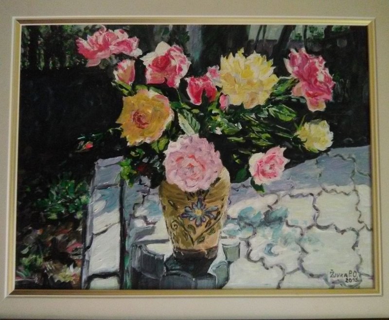 Roses 3, Painting Ostojic Zivka