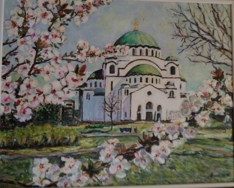 Hram svetog Save, Slika Ostojic Zivka