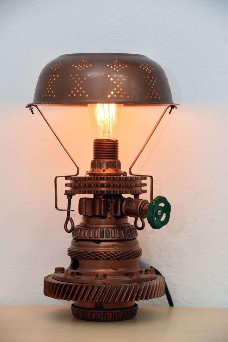 steampunk lamp, Sculpture Kuzmanov Zoran