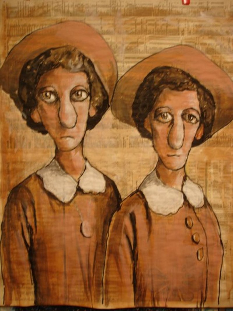 The sisters, Painting Kuzmanov Zoran