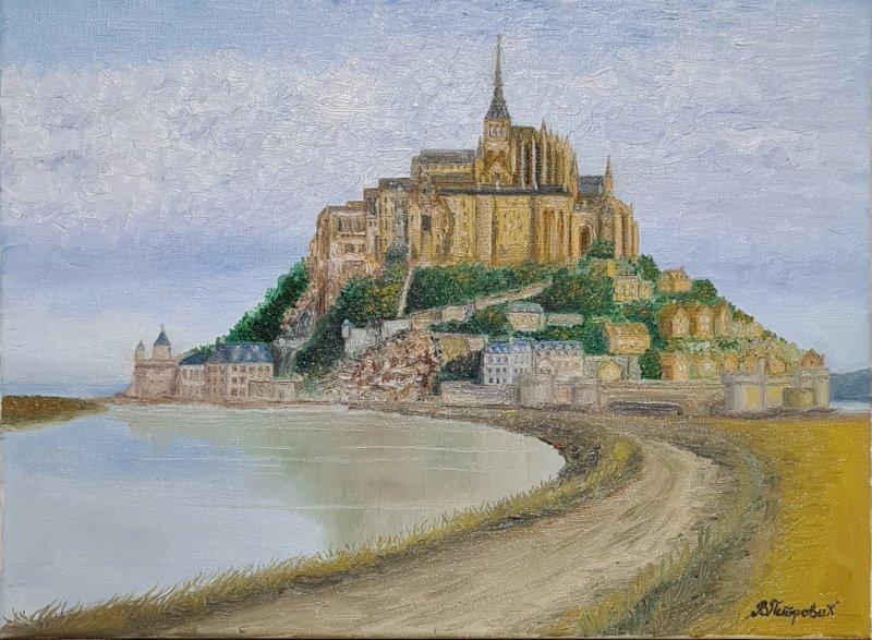 Mont Saint Michel, Painting Petrovic Vesna