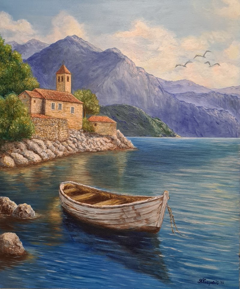 seascape, Painting Petrovic Vesna