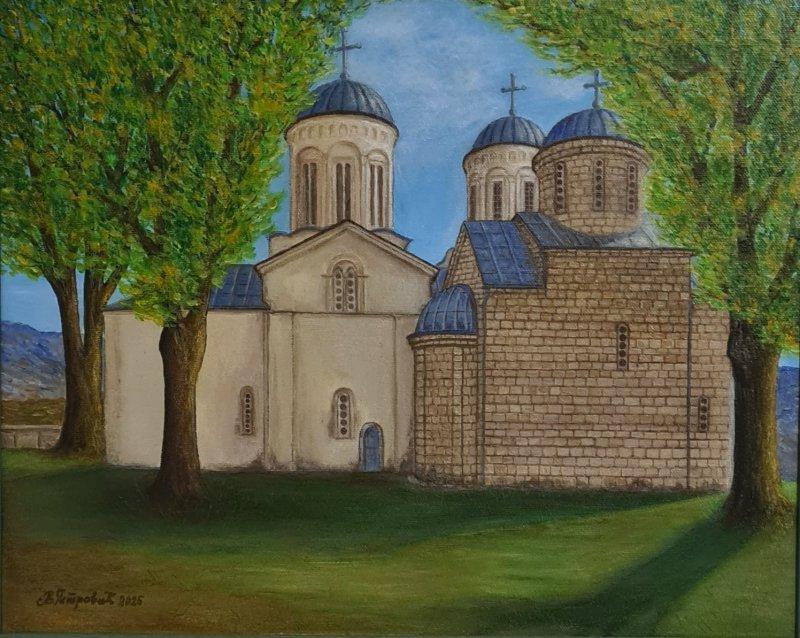Monastery sveti Nikola Dabarski, Painting Petrovic Vesna