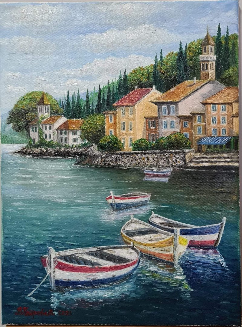 the sea, Painting Petrovic Vesna