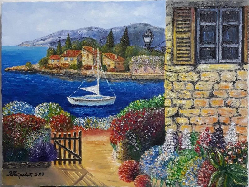 the sea, Painting Petrovic Vesna