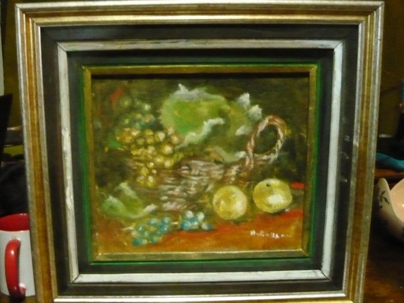 Treetop with fruit, Painting Milutinovic Novica
