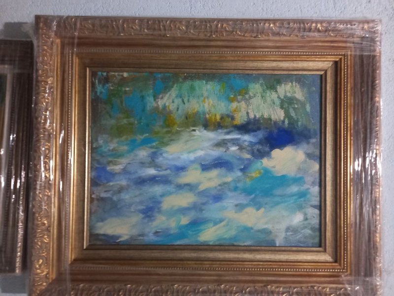 Field in the clouds, Painting Djordjevic Dragan