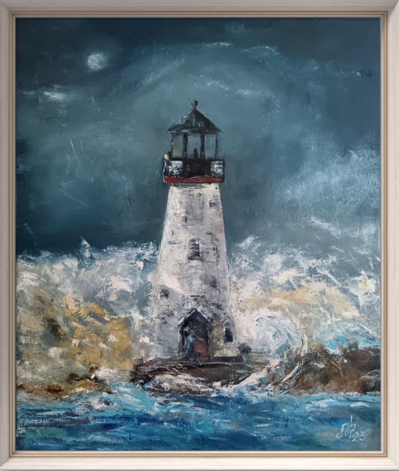The lighthouse, Painting Kolačarić Dragana