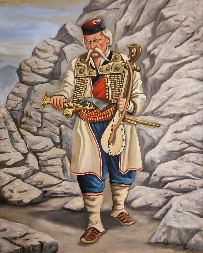 Old montenegrin, Painting Barbek Bojan