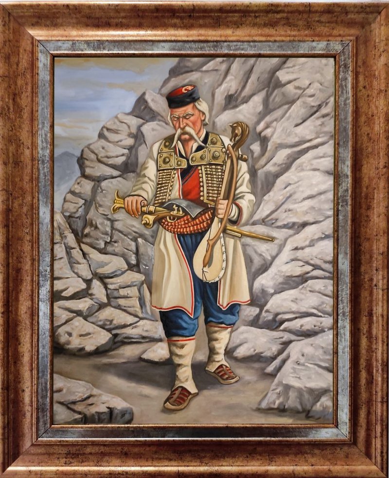 Old montenegrin, Painting Barbek Bojan