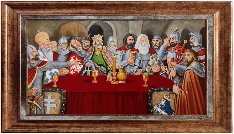 The prince`s dinner, Painting Barbek Bojan