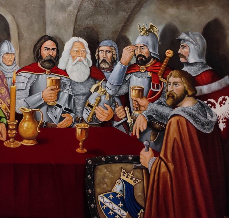 The prince`s dinner, Painting Barbek Bojan