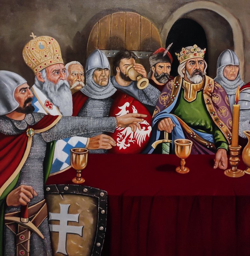 The prince`s dinner, Painting Barbek Bojan