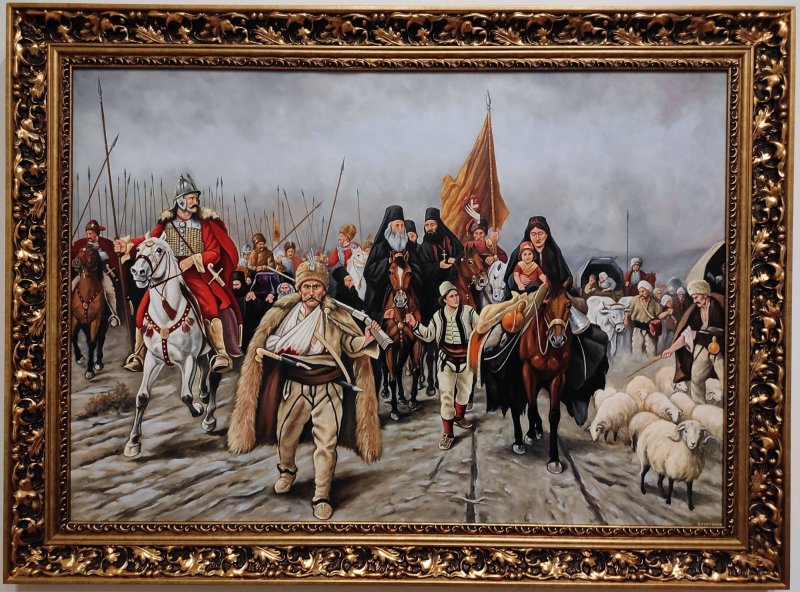 Migration of Serbs, Painting Barbek Bojan
