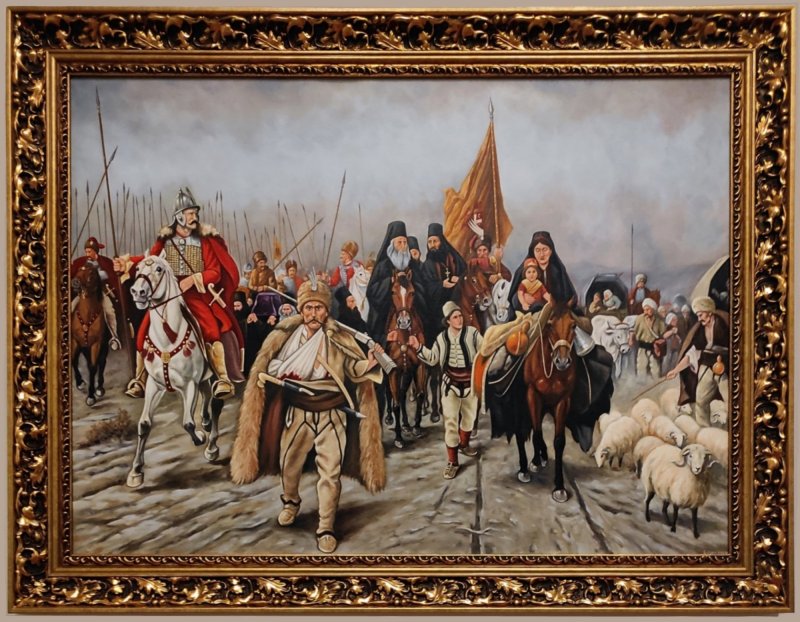 Migration of Serbs, Painting Barbek Bojan