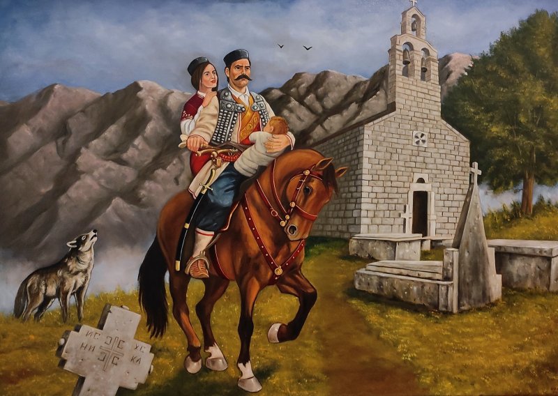 Gorski vuk, Painting Barbek Bojan