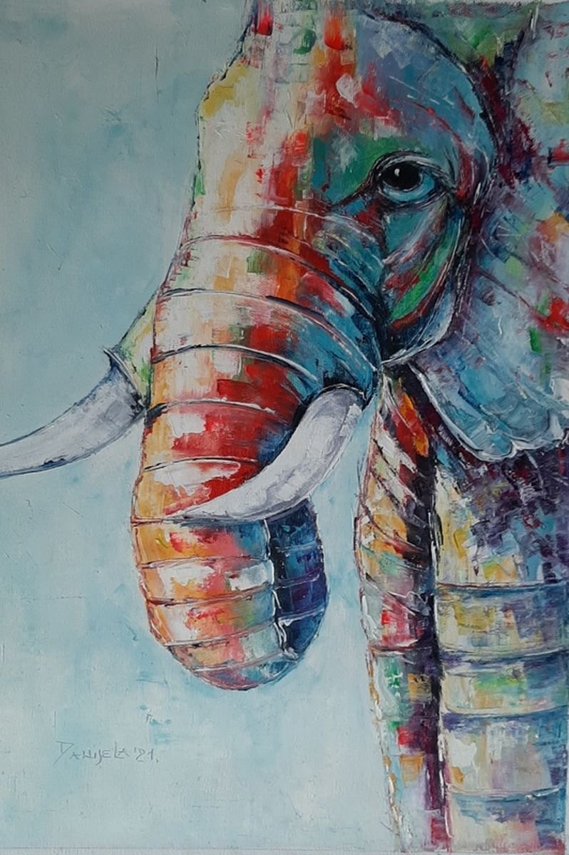 Colorful Elephant 1, Painting Artium paintings