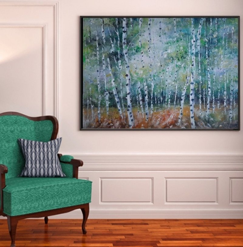 Birch forest, spring, Painting Artium paintings