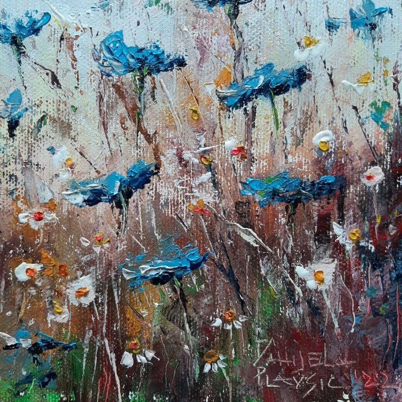 Plavo cveće, Slika Artium paintings