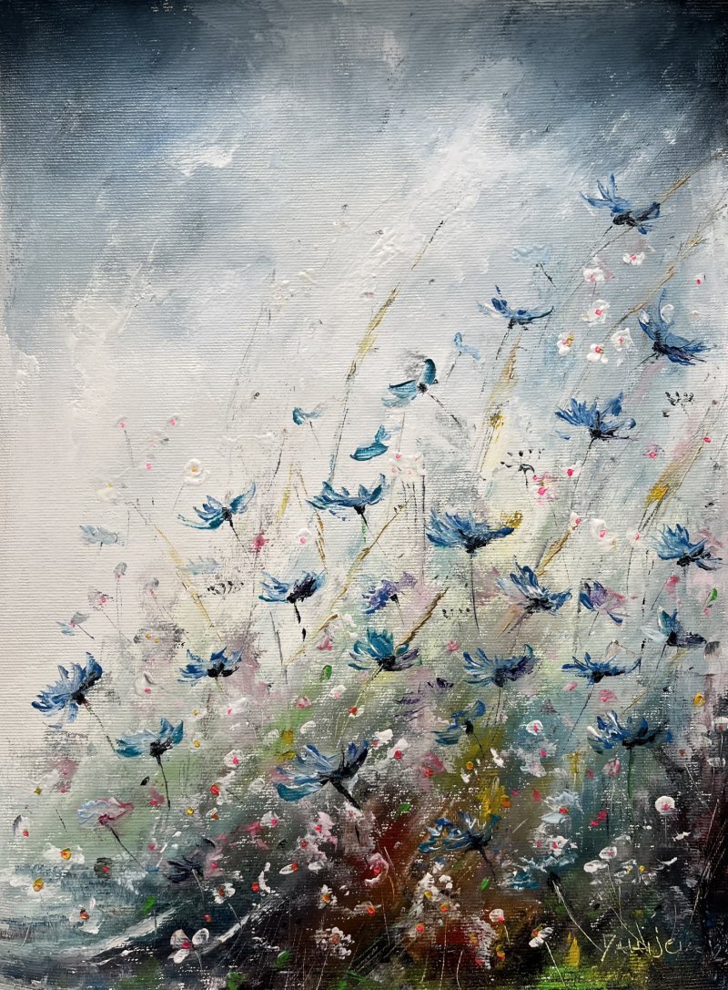 Plavo cvece, Slika Artium paintings