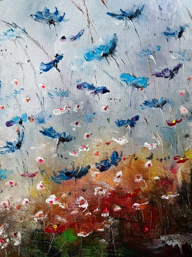 Plavo cveće, Slika Artium paintings