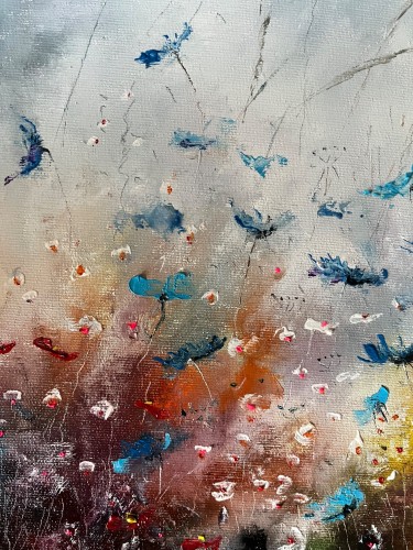 Plavo cveće, Slika Artium paintings