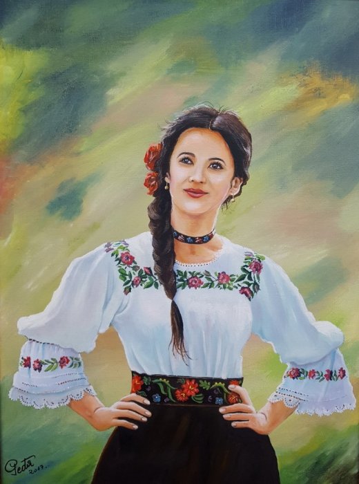 girl, Painting MILOVANOVIC PEDJA