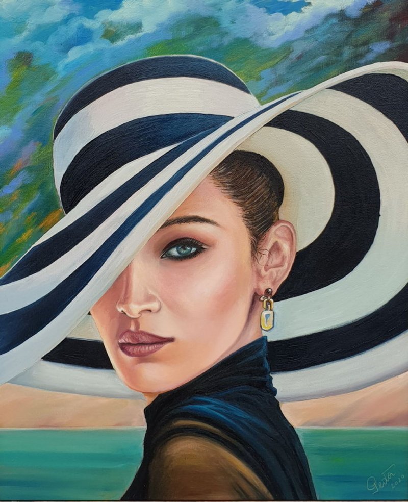 lady 2, Painting MILOVANOVIC PEDJA