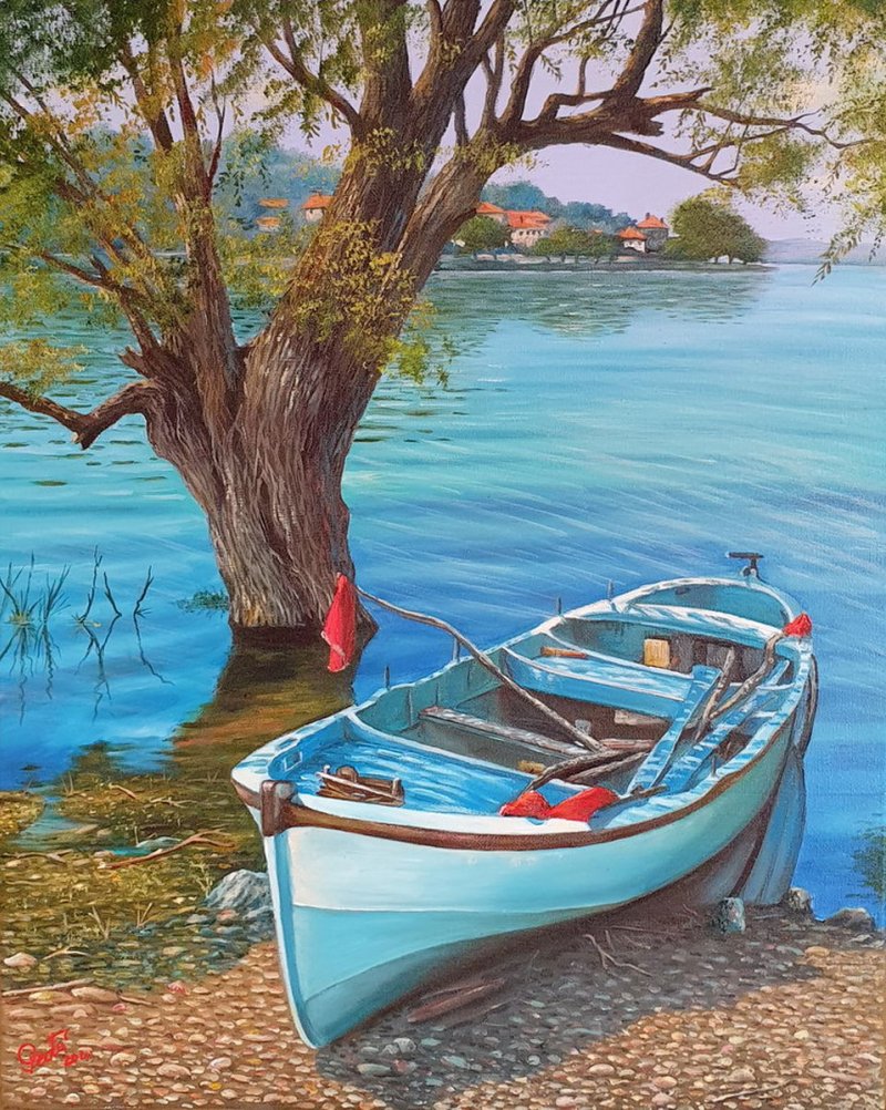 lake 3, Painting MILOVANOVIC PEDJA