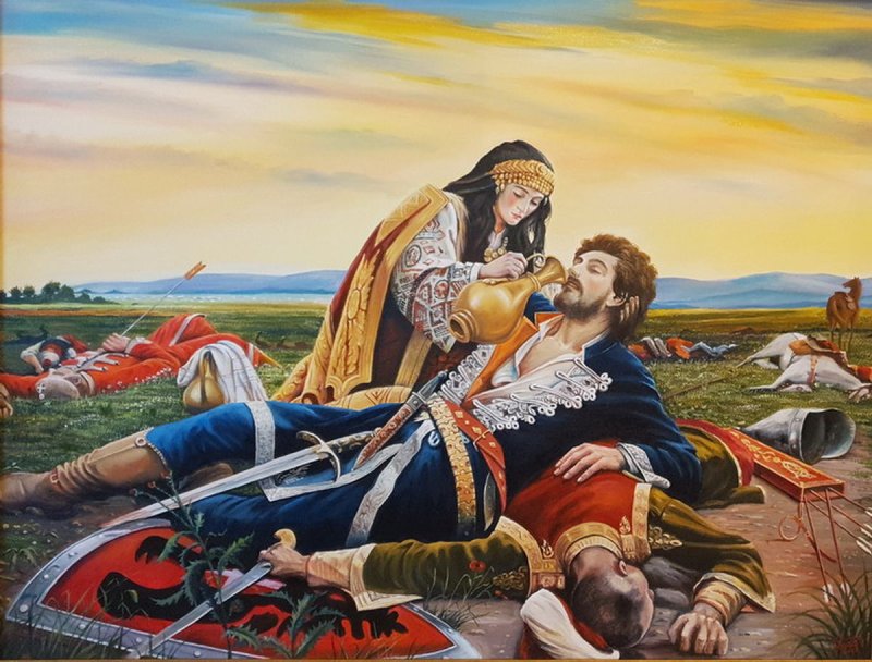 Kosovka DEVOJKA110, Painting MILOVANOVIC PEDJA
