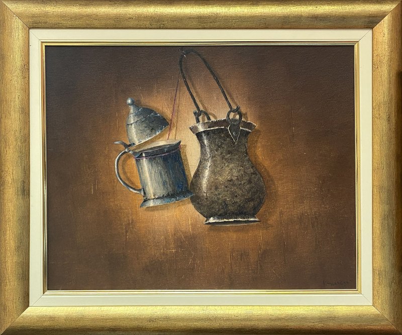 Zdela za vodu i cajnik, Painting Kushinski Marin