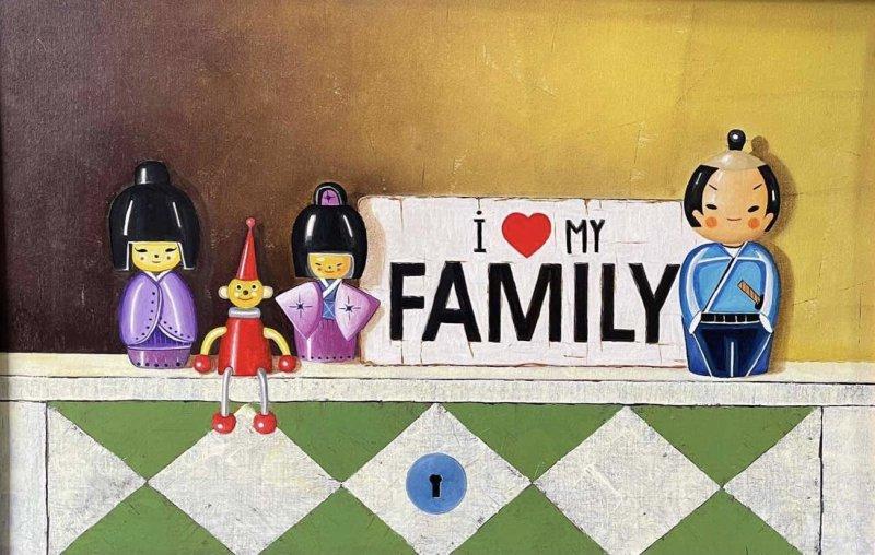 Family, Painting Kushinski Marin