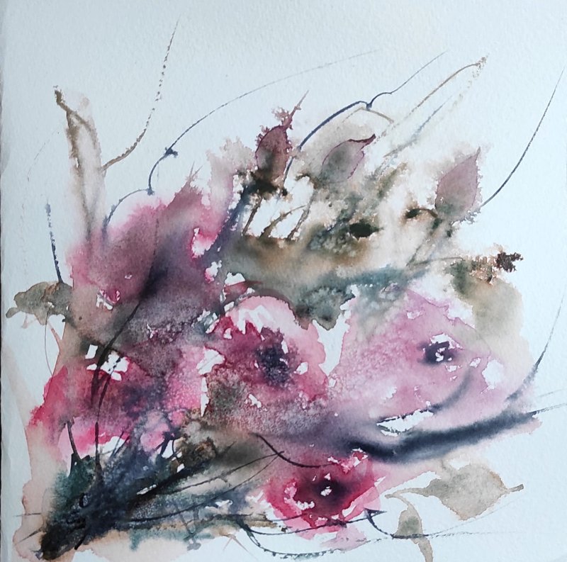 Abstract Roses, Painting Godnič Bakoš Žanet