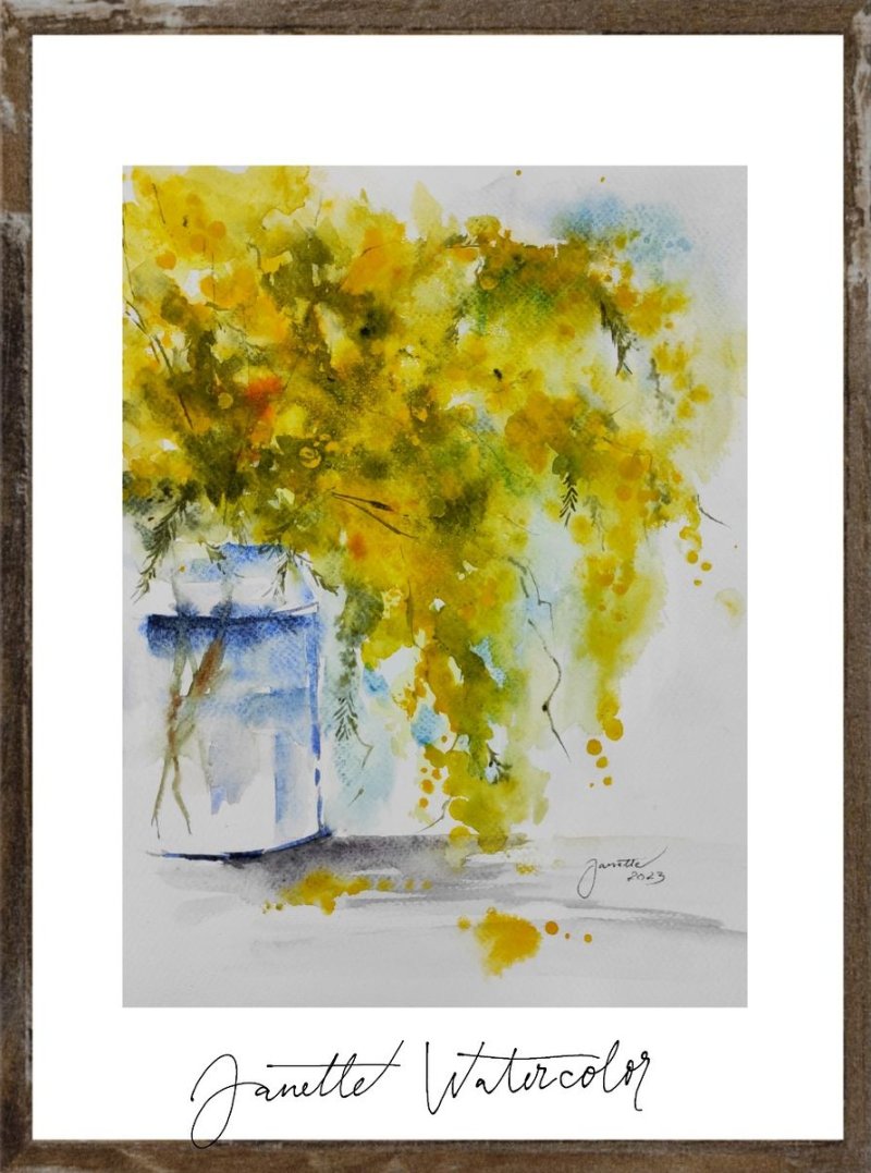 Mimosa, Painting Godnič Bakoš Žanet