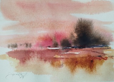 Pink mist patches glow  by Godnič Bakoš Žanet