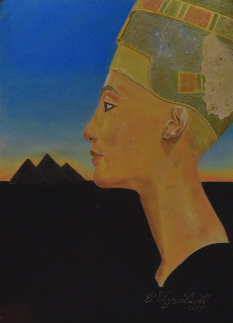 Nefertiti-egipatska kraljica, Painting Radojica Puzovic