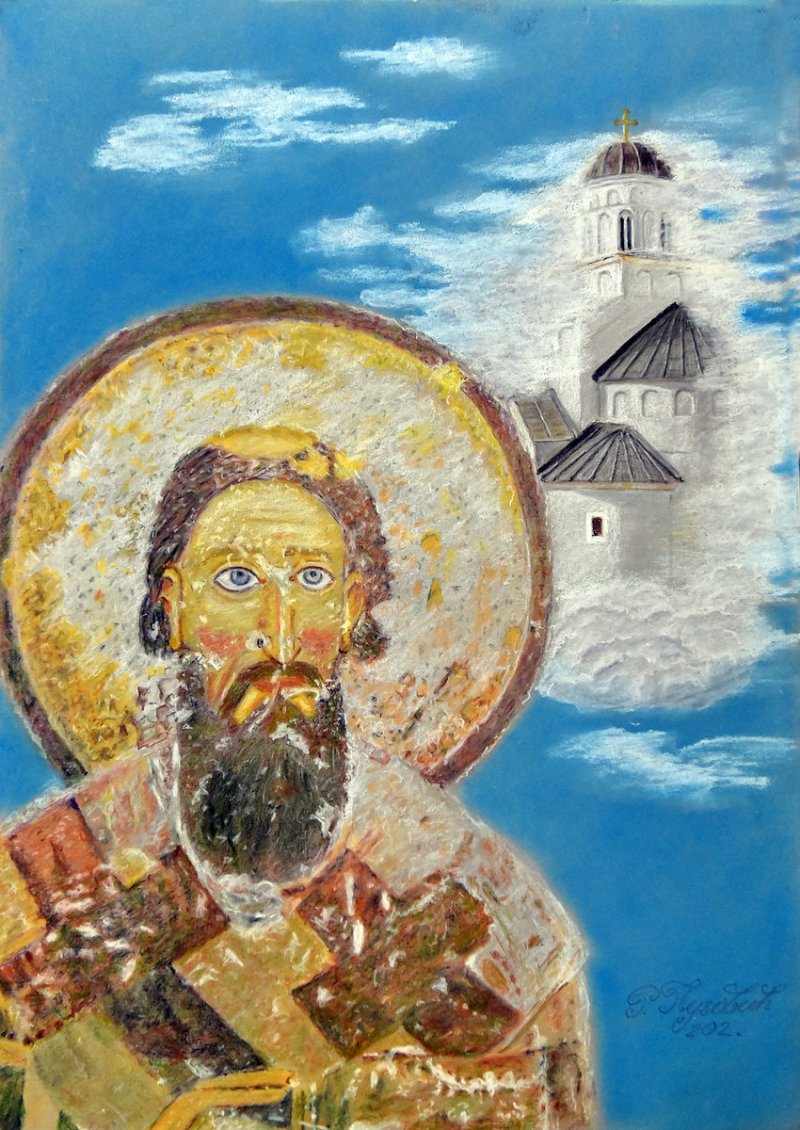Nebeski put svetog Save, Painting Radojica Puzovic
