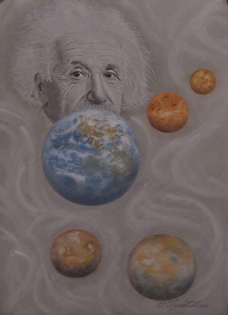 Einstein` s vision, Painting Radojica Puzovic