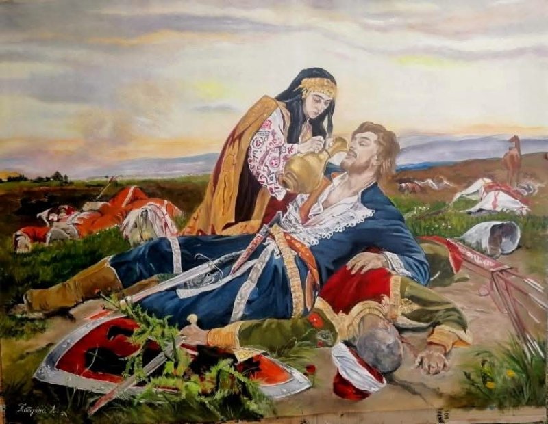 Kosovka devojka, Slika Art Tatjana