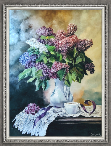 When the lilacs bloom, Painting Art Tatjana