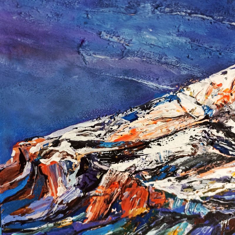 Rtanj mountain, Painting Nikolic Jelena